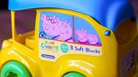 Clementoni Peppa Pig Clemmy Bus + 8 Blokken - thumbnail