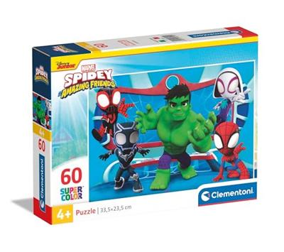 Clementoni legpuzzel super color marvel spidey, 60st.