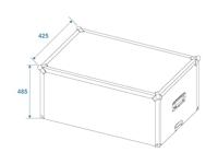 Roadinger ICE-100/ICE-101 Flightcase (l x b x h) 420 x 740 x 585 mm - thumbnail