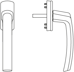 Greep kruk nok f1 harmony zilv.