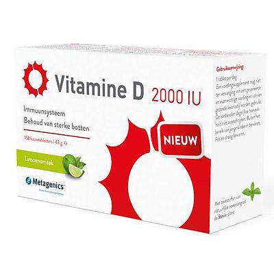 Metagenics Vitamine D 2000 IU 168 Kauwtabletten