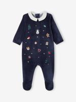 Kerstpyjama voor baby's marineblauw - thumbnail