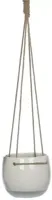 Mica Decorations Resa hangpot rond 16,5x13,5cm wit - thumbnail