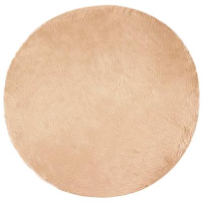Nep Schapenvacht Tapijt Tafalla Beige Ø 80 cm Polyester