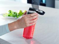 Leifheit 3263 flip tritan drinkfles 550 ml rood - thumbnail