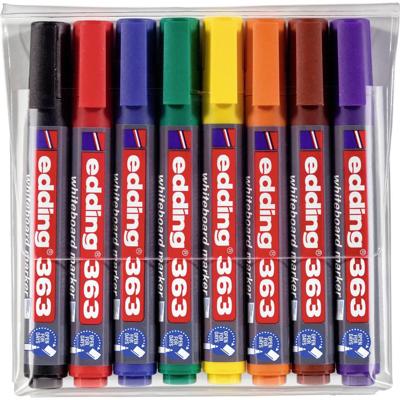 Whiteboardmarker edding 361 rond 1mm assorti 8 stuks