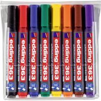 Whiteboardmarker edding 361 rond 1mm assorti 8 stuks - thumbnail