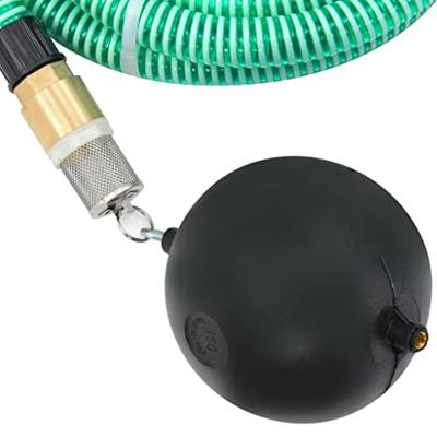 VidaXL Zuigslang met messing koppelingen 1,1&apos;&apos; 7 m pvc groen