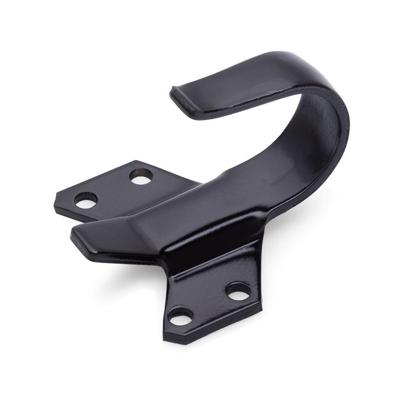 Korte haak tbv terugliggende deuren, zwart Korte haak tbv terugliggende deuren, zwart