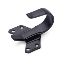 Korte haak tbv terugliggende deuren, zwart - thumbnail
