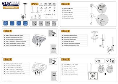 Neomounts FPMA-C060 Plafondbeugel - thumbnail