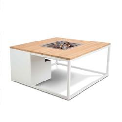 Cosi: Cosiloft 100 Vuurtafel Teak tafelblad - wit - thumbnail
