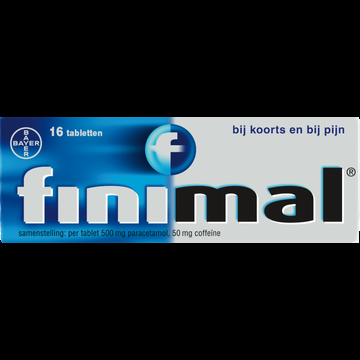 Finimal 500 mg Paracetamol, 50 mg Coffei bij Jumbo Finimal 500 mg Paracetamol, 50 mg Coffei bij Jumbo
