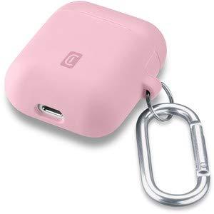 Cellularline Bounce Soft Touch Silicone AirPod case met haak voor Apple AirPods 1 & 2