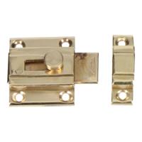 Deurklink EDM 85082 Gouden Staal Gepolijst messing 25 mm 35 mm 25mm Bevestiging - thumbnail