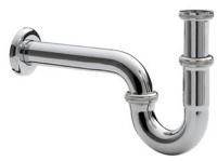 Buissifon Wiesbaden rond incl rozet. chroom - thumbnail