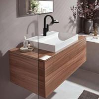 Hansgrohe Vivenis ééngreeps wastafelmengkraan 210 met draaibare uitloop zonder afvoer zwart mat 75032670 - thumbnail