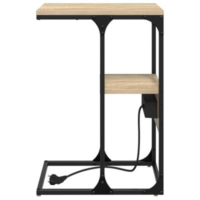 Nachtkastje Sonoma eiken 41.5 x 26 x 60.5 cm Bewerkt hout