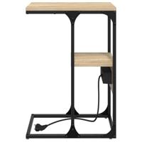 Nachtkastje Sonoma eiken 41.5 x 26 x 60.5 cm Bewerkt hout - thumbnail