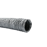 Niet-geïsoleerde PVC (grijs) flexibele slang Ø 160mm (binnenmaat) - 6 meter - thumbnail