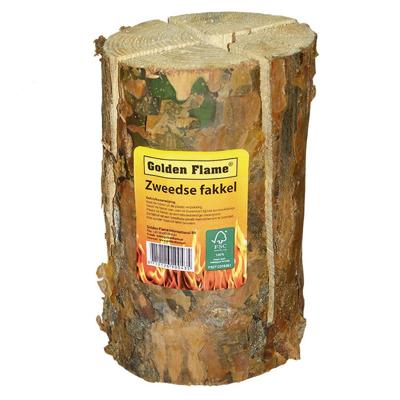 Golden Flame zweedse fakkel (25cm)