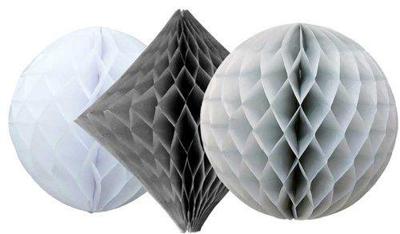 Honeycomb Set Chique Grijs (3st)