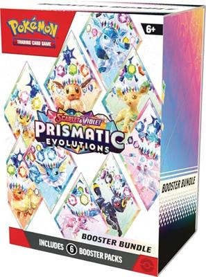 Pokemon TCG Scarlet & Violet Prismatic Evolutions Booster Bundle (6 Booster Packs)