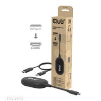 club3D CSV-2570 USB-C-kabel HDMI / USB-C Aansluitkabel - thumbnail