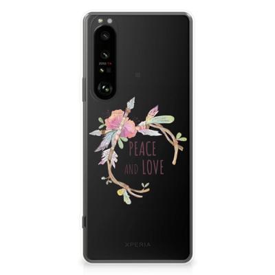 Sony Xperia 1 III Telefoonhoesje met Naam Boho Text