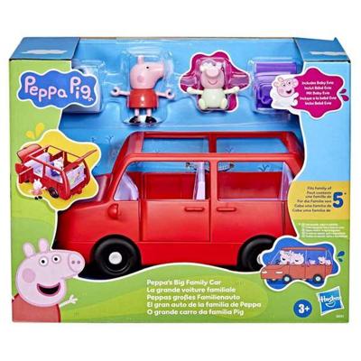 Peppa Pig The Big Family Car, set met voertuig en 2 beeldjes, voor kinderen vanaf 3 jaar