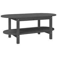 Salontafel 110x55x45 cm massief grenenhout grijs - thumbnail