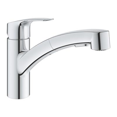 GROHE Eurosmart Keukenkraan - laag - uittrekbare uitloop - chroom 30305001