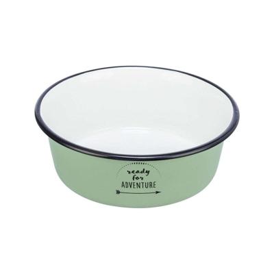 TRIXIE kom, emaille/roestvrij staal, 0,3 L/Ø 12 cm, groen - 25211