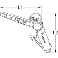 KS Tools 515.3549 Pneumatische bandschuurmachine, 150 mm - thumbnail
