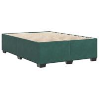 Bedframe zonder matras 140x190 cm fluweel donkergroen - thumbnail