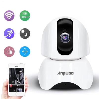 Anpwoo-YT003 200W 3 6 mm Lens groothoek 1080P Smart WIFI Monitor Camera steun nachtzicht & TF kaart uitbreiding opslag EU Plug