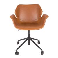 Zuiver Bureaustoel 'Nikki' PU leer - thumbnail