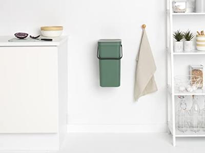 Brabantia Sort & Go afvalemmer 16 liter fir green - thumbnail