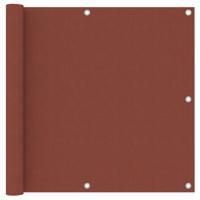 VidaXL Balkonscherm 90x500 cm oxford stof terracotta - thumbnail