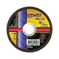 Flexovit doorslijpschijf - RVS Vlak A60VBF41 - 115 x 1 x 22 mm - thumbnail