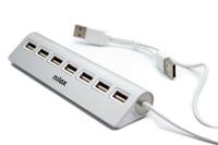 Hub USB Nilox NXHU7ALU2 Grijs - thumbnail