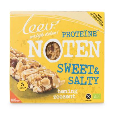 Leev Bio notenreep honing zeezout (120 gr) Leev Bio notenreep honing zeezout (120 gr)