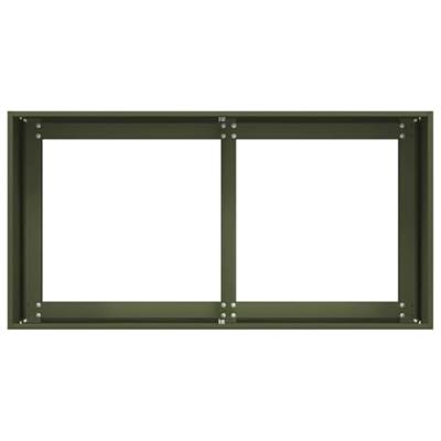 Plantenbak 80x40x40 cm koudgewalst staal olijfgroen