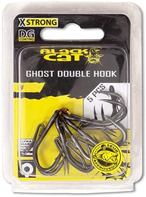 Black Cat Ghost Double Hook DG Coating 5st. 4/0