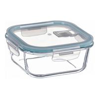 Lunchbox Ovenza Transparant Borosilicaatglas Vierkant 1,2 L - thumbnail