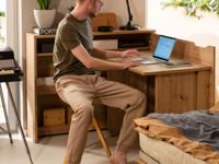 Uitklapbaar bureau CONCEPTION PRO artisan eik rechts - thumbnail