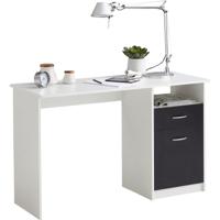 JACKSON bureau - Wit P/zwart decor - L123 x H76,5 x D50 cm - Made in Germany - thumbnail