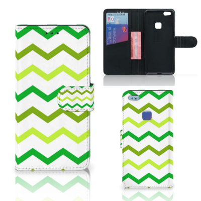 Huawei P10 Lite | Telefoon Hoesje | Zigzag Groen Huawei P10 Lite | Telefoon Hoesje | Zigzag Groen
