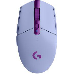 Logitech G305 Lightspeed Gaming-muis Bluetooth Optisch Lila 6 Toetsen 12000 dpi Verlicht, Ergonomisch
