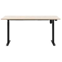 Bureau Homeworx zit/sta elektrisch verstelbaar - eikenkleur/zwart - 75/118x160x80 cm - thumbnail